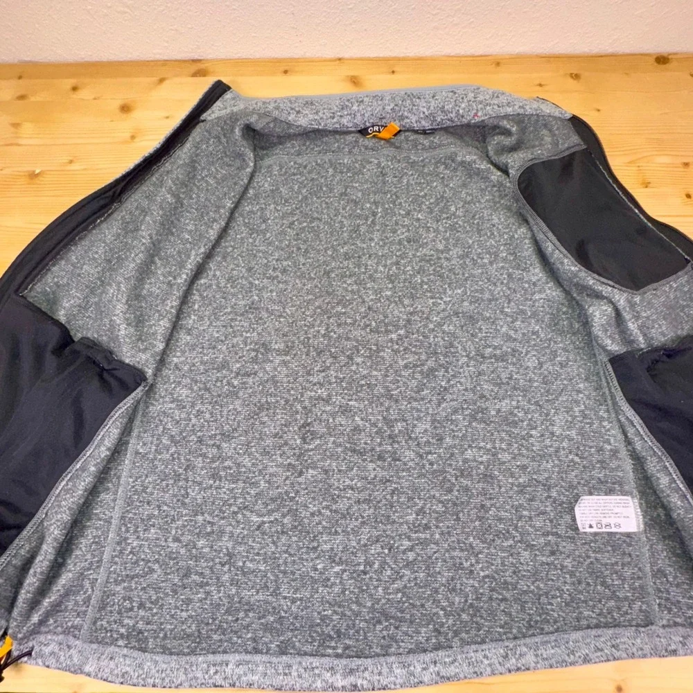 Orvis‎ Gray Fleece Full Zip Vest Men's XL Outdoor Casual Layering